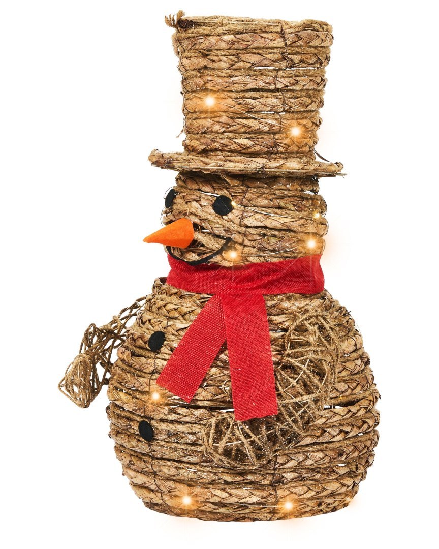Dekoracja świąteczna LED OLAFSVIK 52 cm Bałwan Naturalny