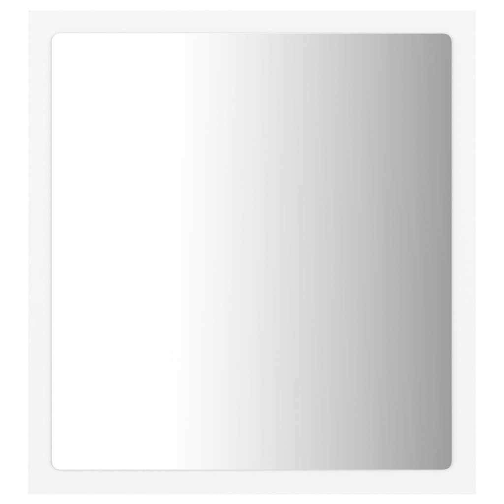 Lustro łazienkowe LED, białe, 40x8,5x37cm, płyta wiórowa Lumarko!