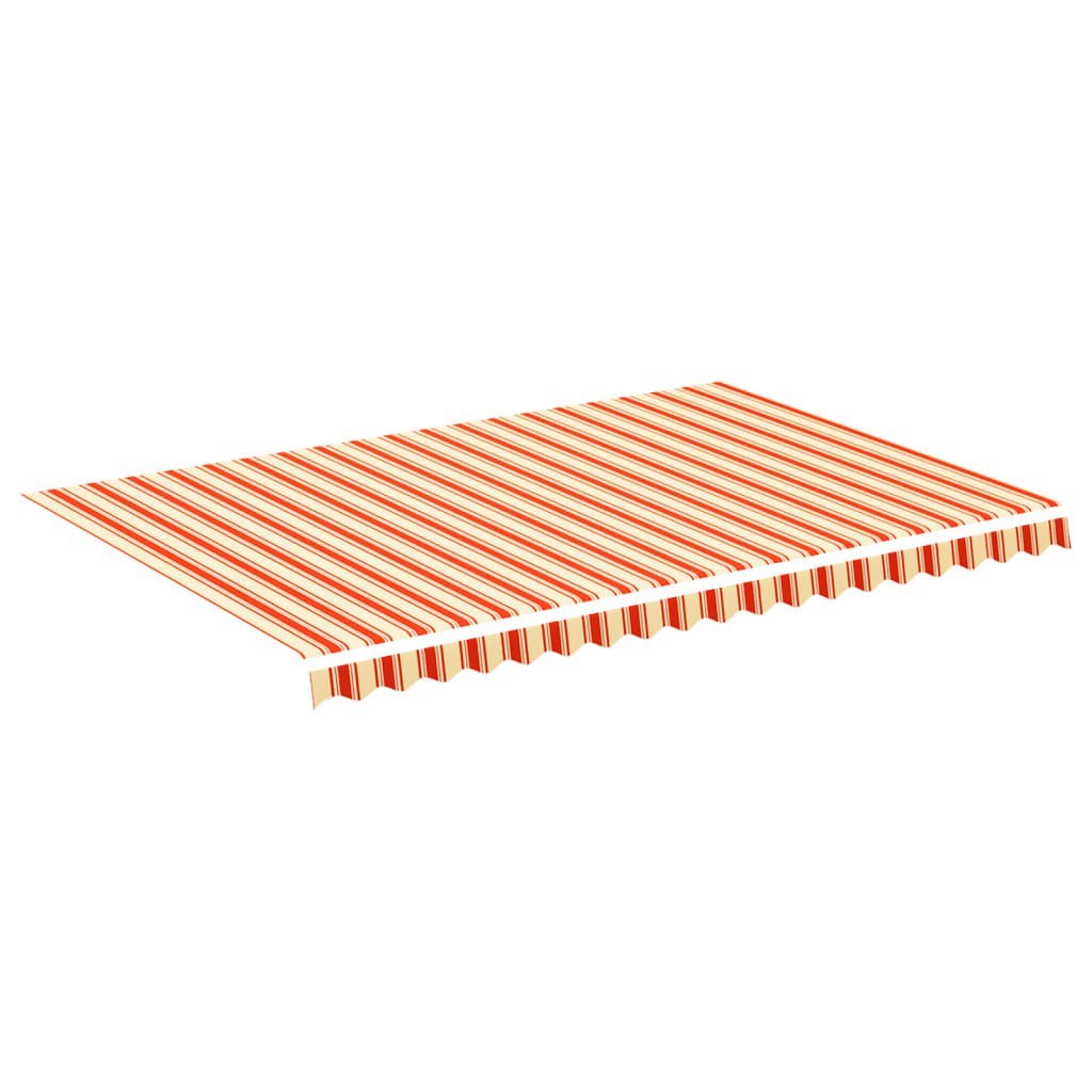 Zapasowa tkanina na markizę, żółto-pomarańczowa, 4,5x3 m Lumarko!