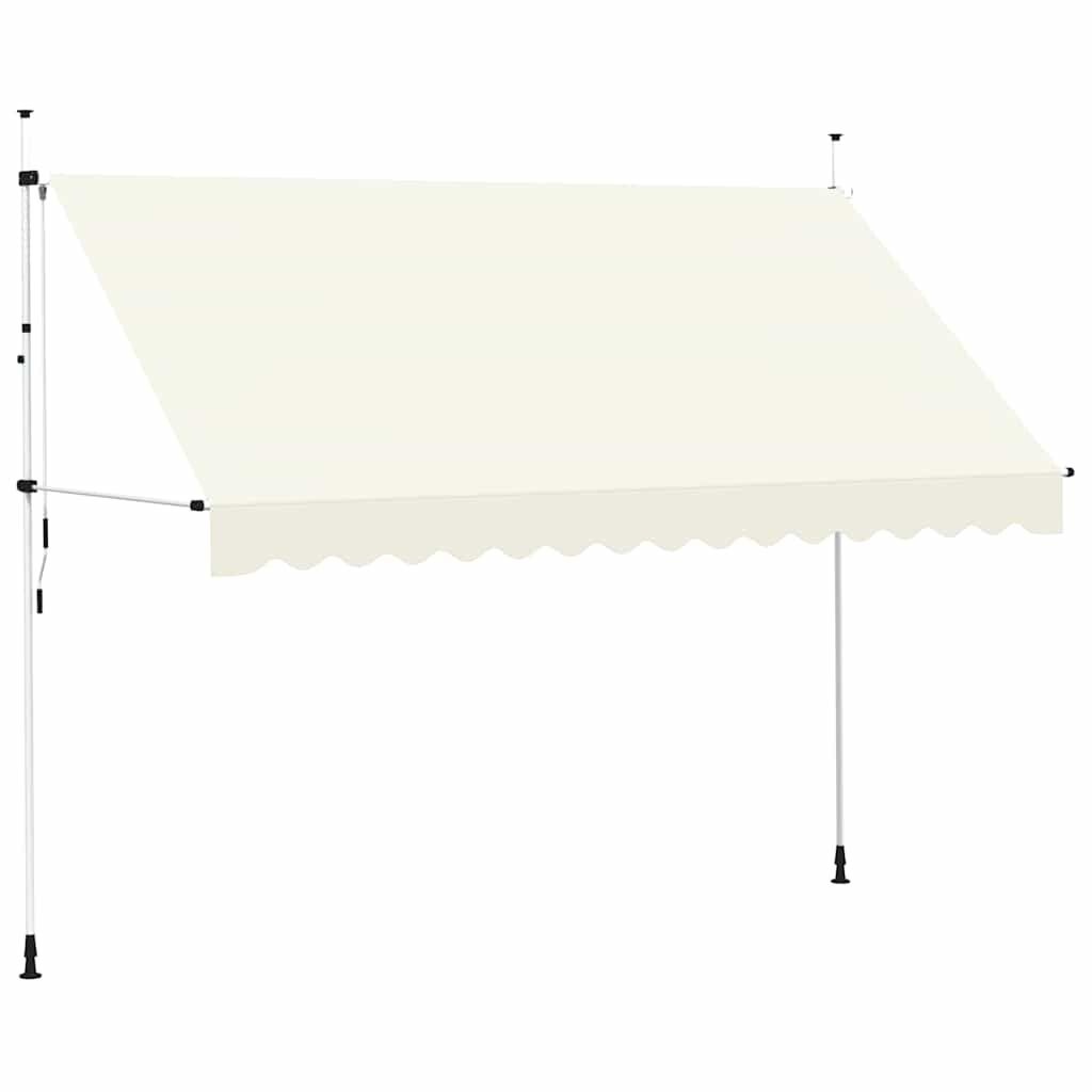 Markiza zwijana ręcznie, 350 cm, kremowa Lumarko!