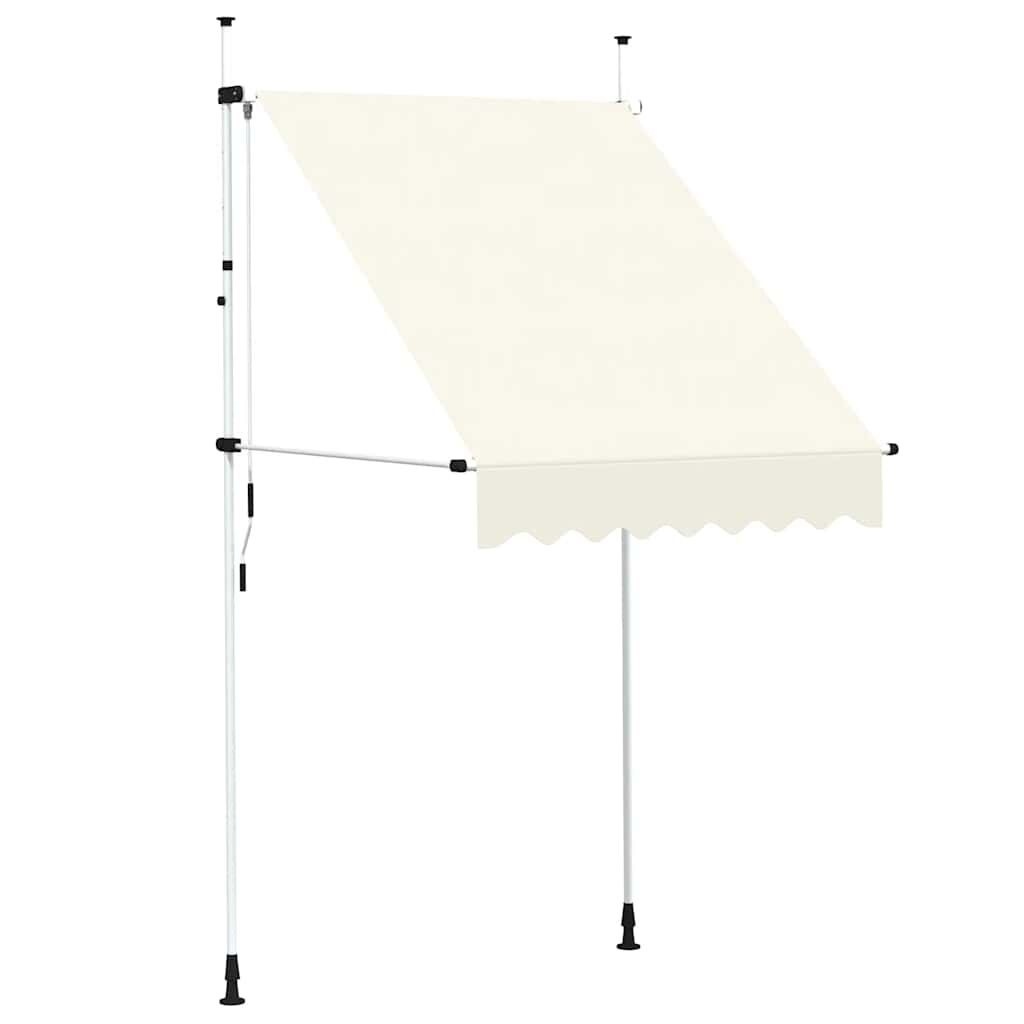 Markiza zwijana ręcznie, 150 cm, kremowa Lumarko!