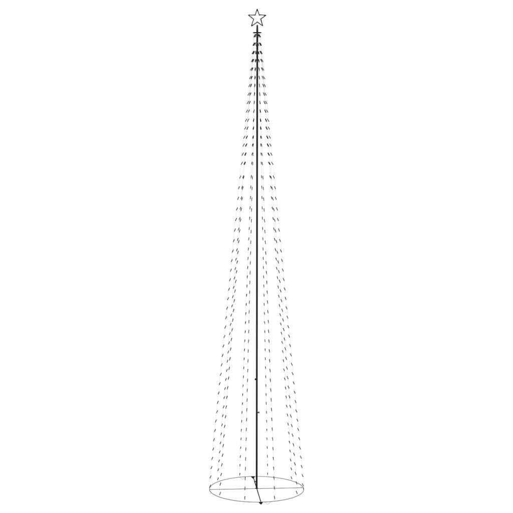 Choinka stożkowa, 752 niebieskich lampek LED, 160x500 cm Lumarko!