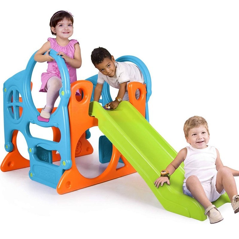 Duży Plac Zabaw Activity Center Zjeżdżalnia 100 Cm Ścianka Wspinaczkowa Kształty Lumarko!