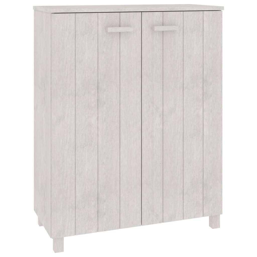 Szafka na buty, biała, 85x40x108 cm, lite drewno sosnowe Lumarko!