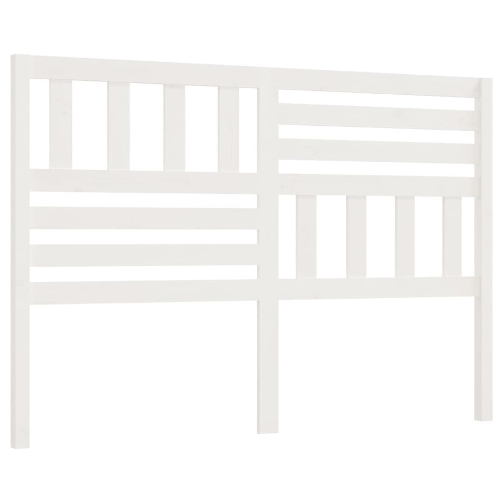 Wezgłowie łóżka, białe, 126x4x100 cm, lite drewno sosnowe Lumarko!