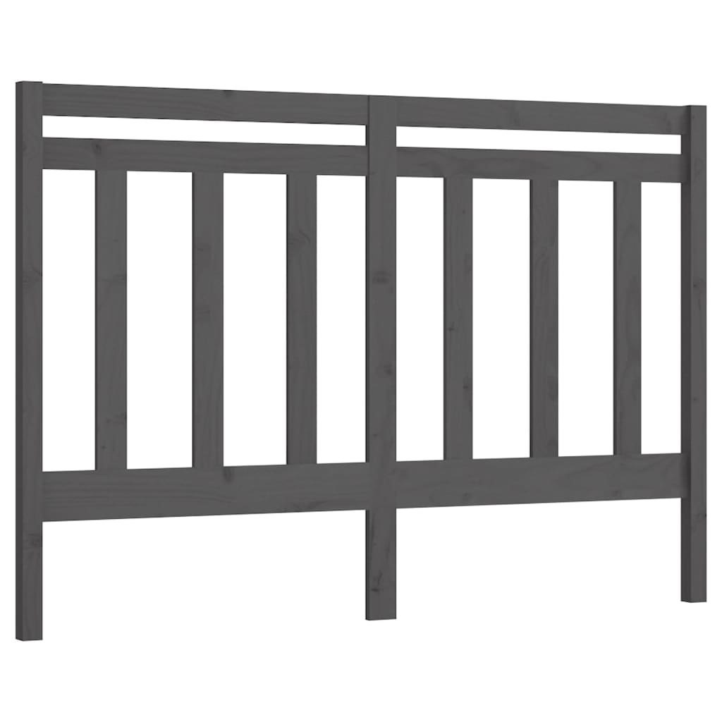 Wezgłowie łóżka, szare, 166x4x100 cm, lite drewno sosnowe Lumarko!