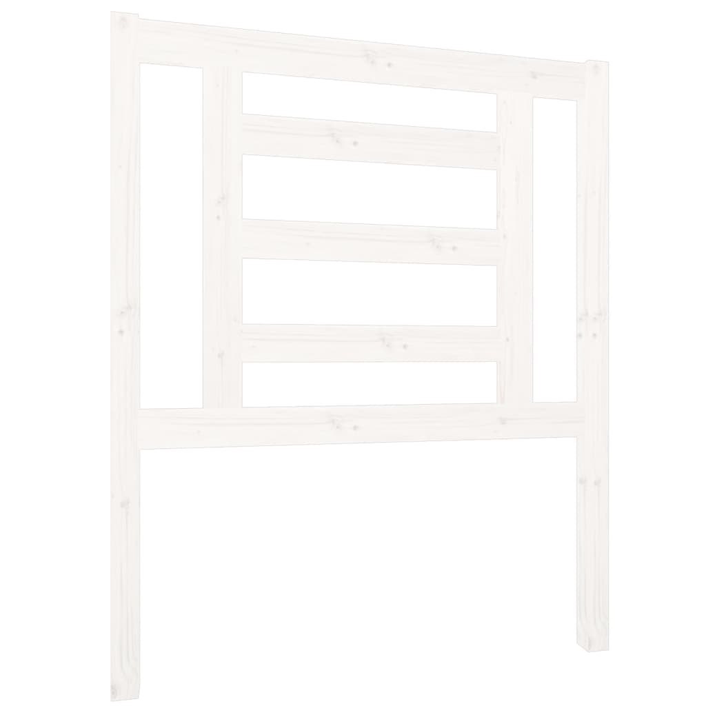 Wezgłowie łóżka, białe, 81x4x100 cm, lite drewno sosnowe Lumarko!