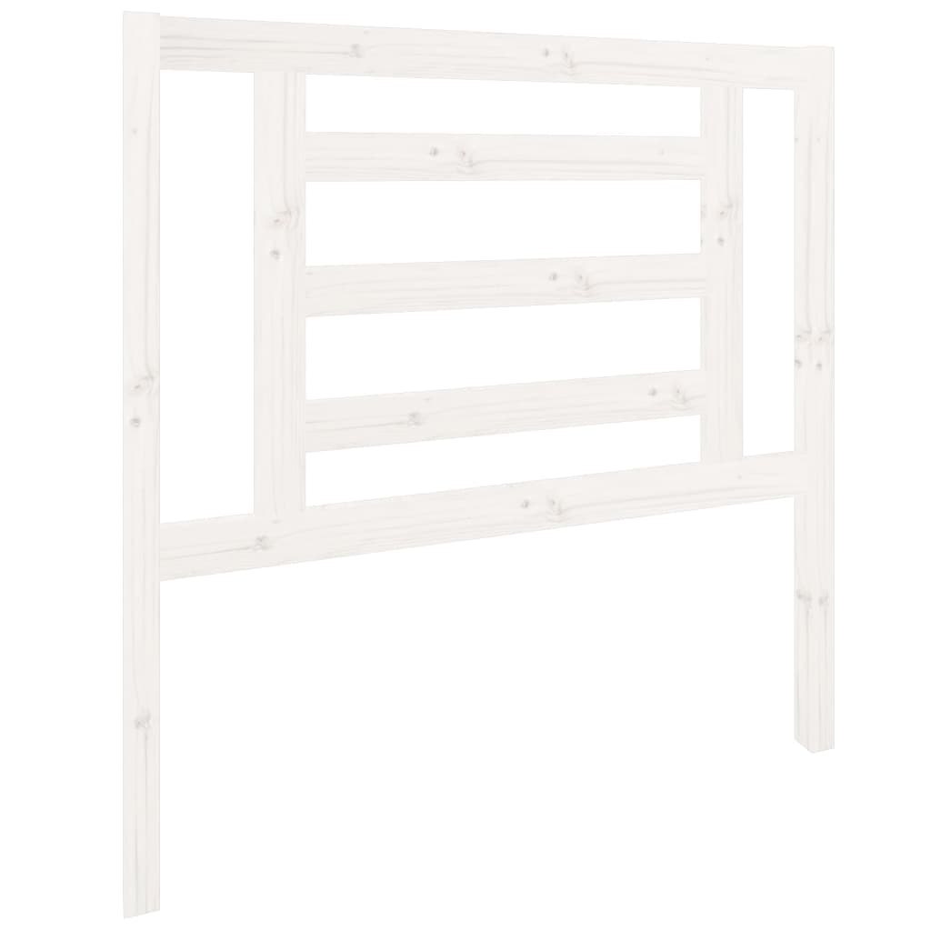 Wezgłowie łóżka, białe, 96x4x100 cm, lite drewno sosnowe Lumarko!