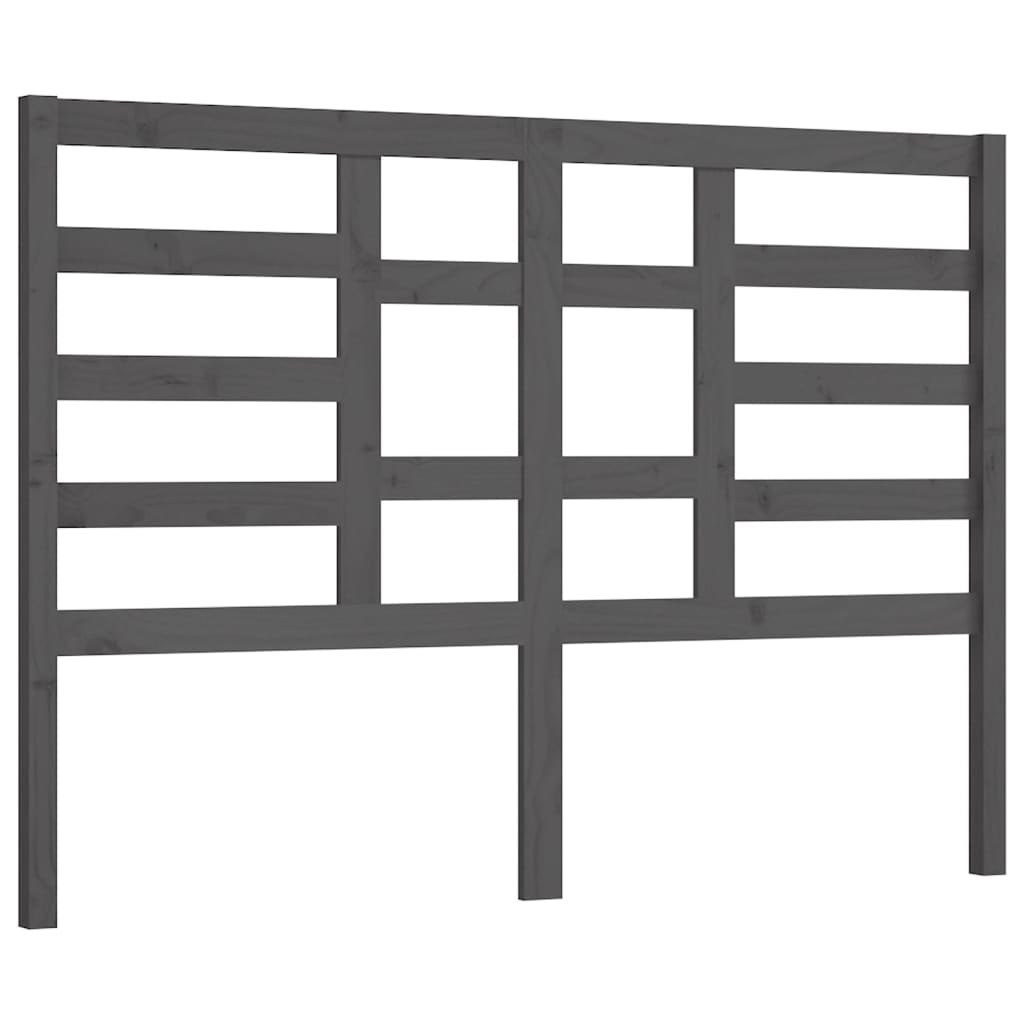 Wezgłowie łóżka, szare, 166x4x104 cm, lite drewno sosnowe Lumarko!