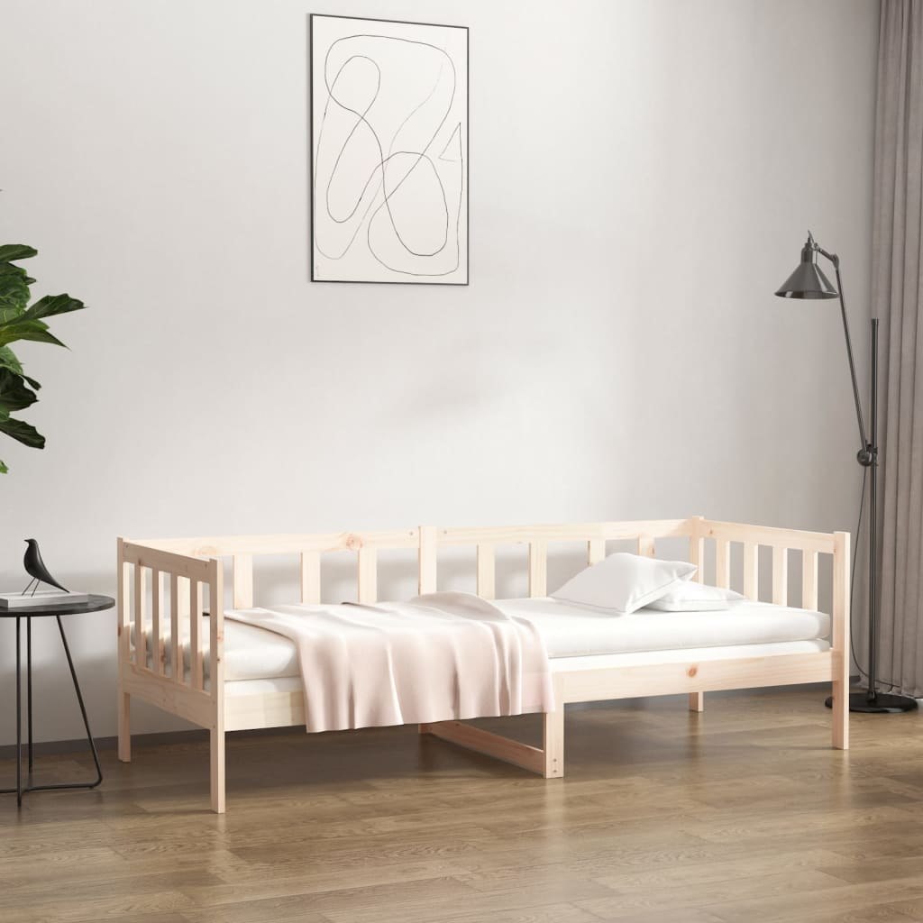 Łóżko dzienne bez materaca, 90x190 cm, lite drewno sosnowe