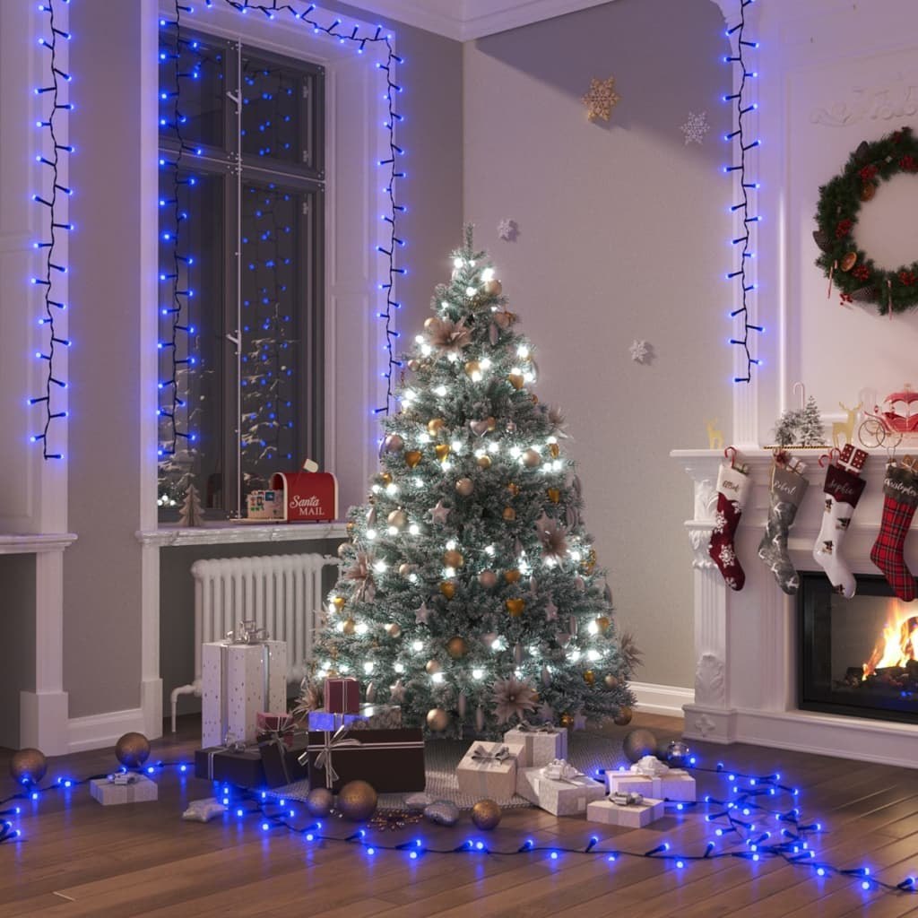 Lampki LED, 2000 diod, gęsto umieszczone, niebieskie, 20 m, PVC Lumarko!