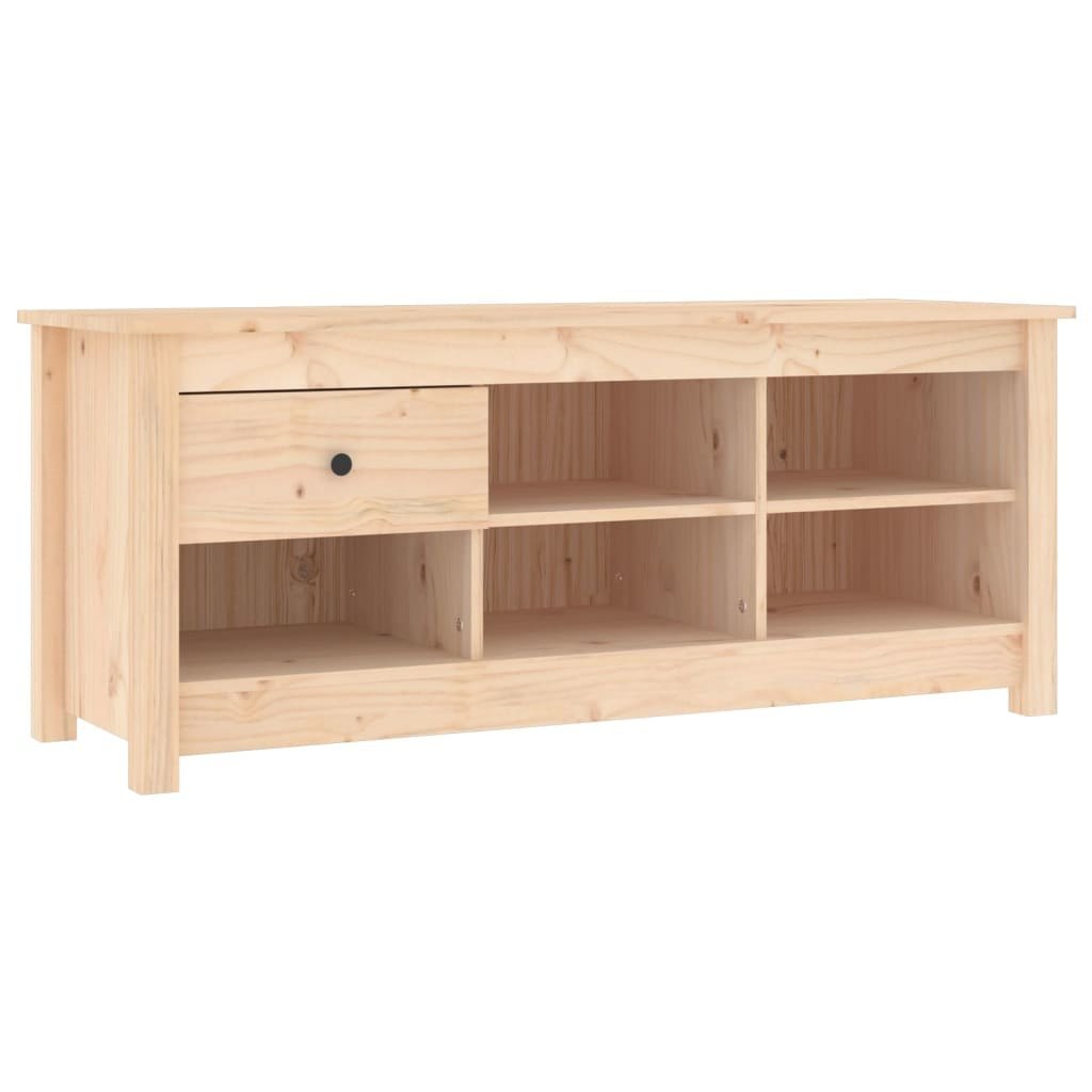 Szafka na buty, 110x38x45,5 cm, lite drewno sosnowe Lumarko!