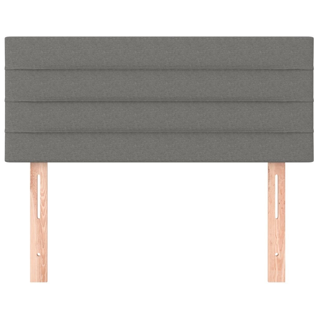 Zagłówek do łóżka, ciemnoszary, 90x5x78/88 cm, tkanina Lumarko!