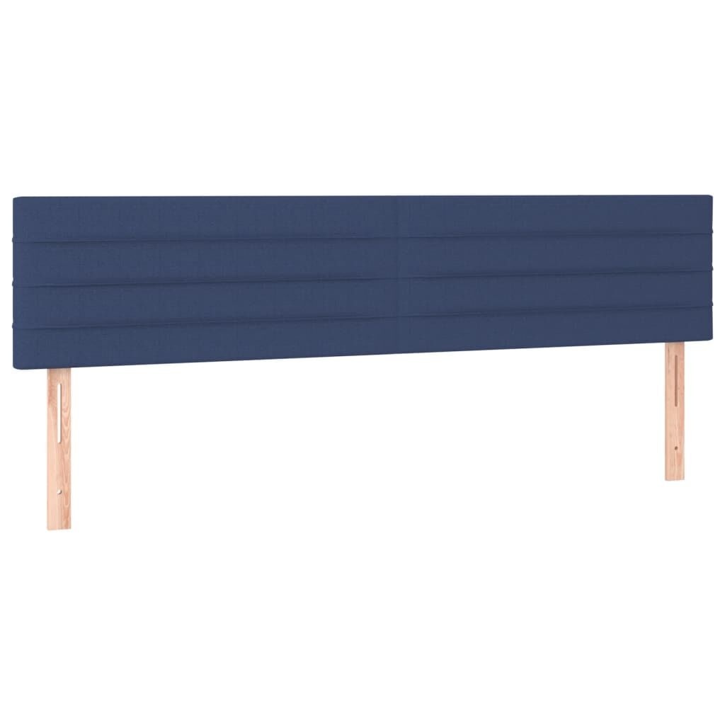 Zagłówki do łóżka, 2 szt., niebieskie, 100x5x78/88 cm, tkanina Lumarko!