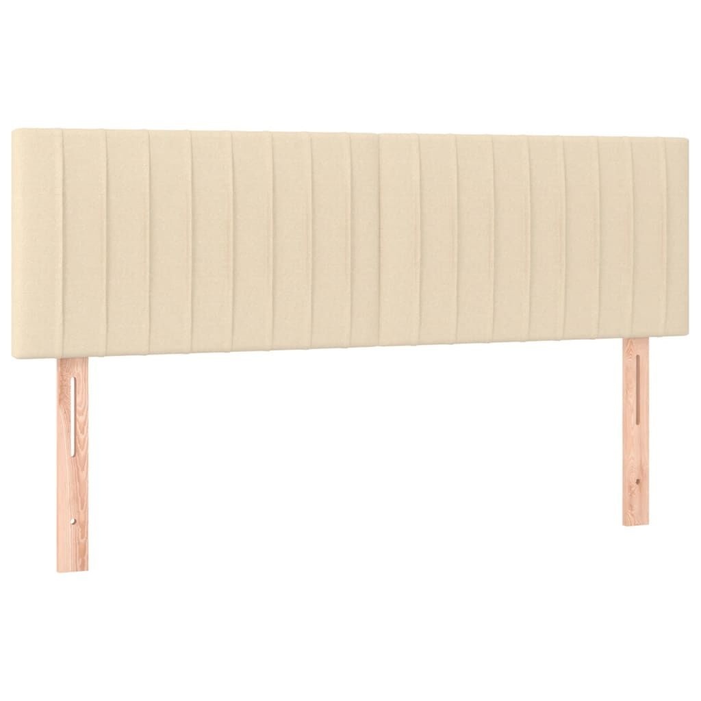 Zagłówki do łóżka, 2 szt., kremowe, 72x5x78/88 cm, tkanina Lumarko!