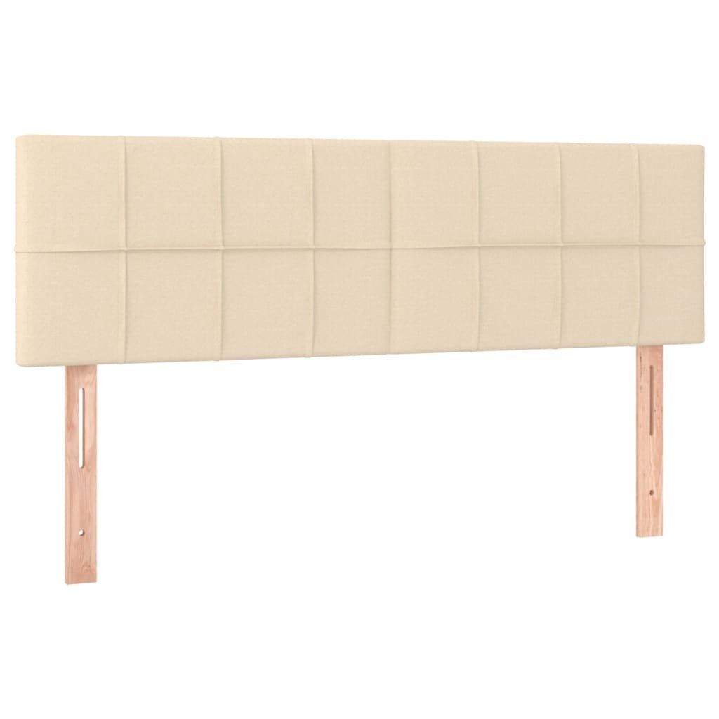 Zagłówki do łóżka, 2 szt., kremowe, 72x5x78/88 cm, tkanina Lumarko!