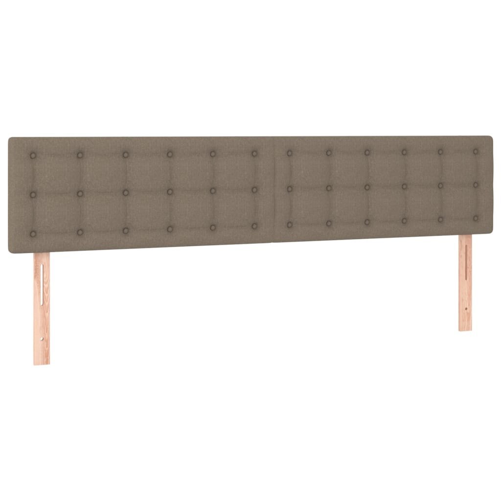 Zagłówki do łóżka, 2 szt., taupe, 100x5x78/88 cm, tkanina Lumarko!