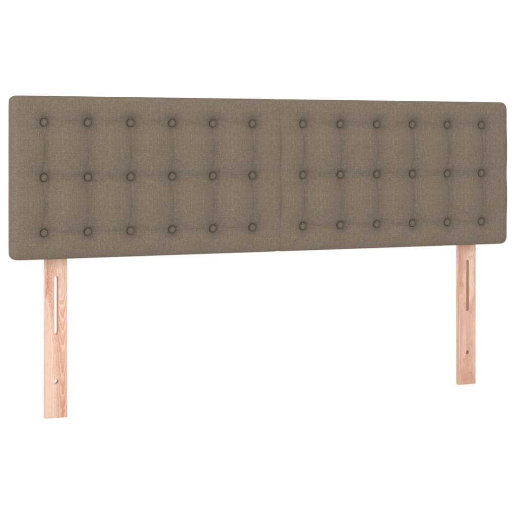 Zagłówki do łóżka, 2 szt., taupe, 72x5x78/88 cm, tkanina Lumarko!