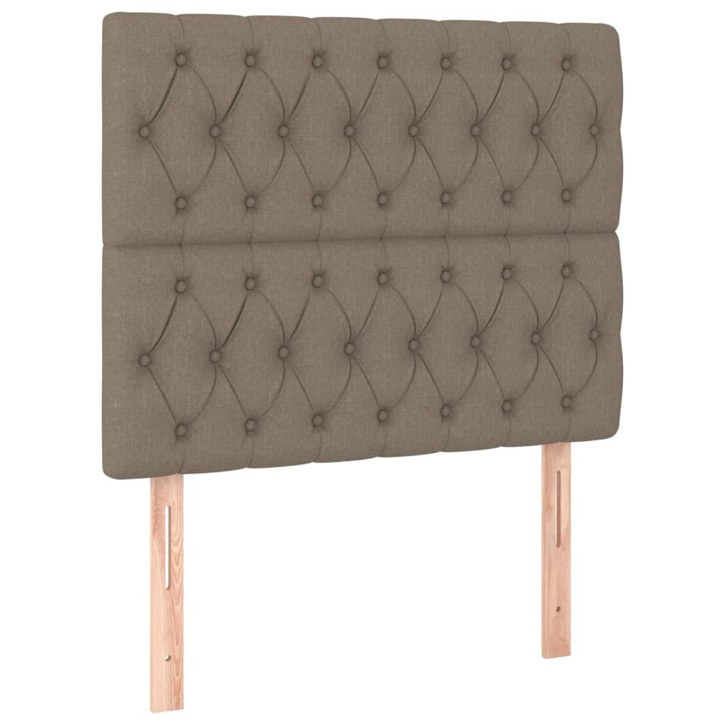 Zagłówki do łóżka, 2 szt., taupe, 100x7x78/88 cm, tkanina Lumarko!