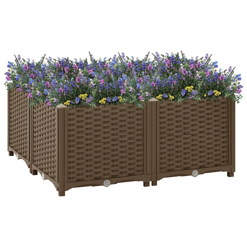 Donica do podniesionej rabaty, 80x80x38 cm, polipropylen Lumarko!