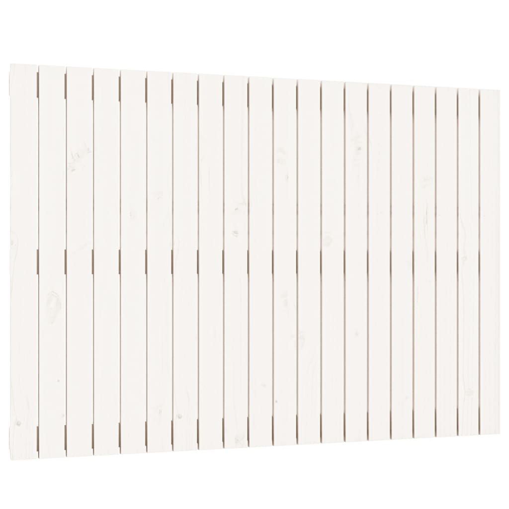 Wezgłowie łóżka, białe, 127,5x3x90 cm, lite drewno sosnowe Lumarko!