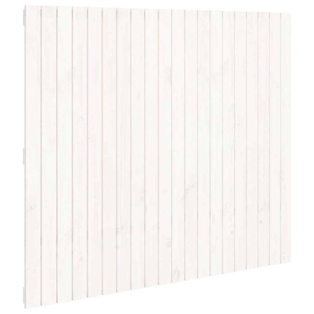 Wezgłowie łóżka, białe, 127,5x3x110 cm, lite drewno sosnowe Lumarko!
