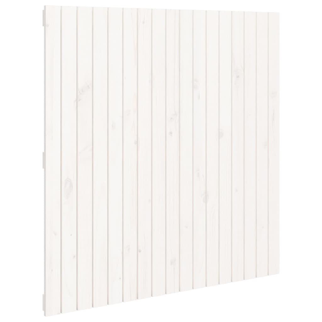 Wezgłowie łóżka, białe, 108x3x110 cm, lite drewno sosnowe Lumarko!
