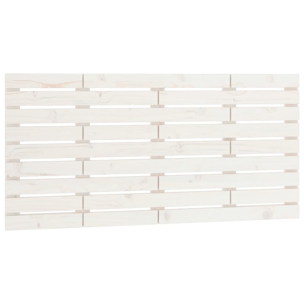 Wezgłowie łóżka, białe, 126x3x63 cm, lite drewno sosnowe Lumarko!