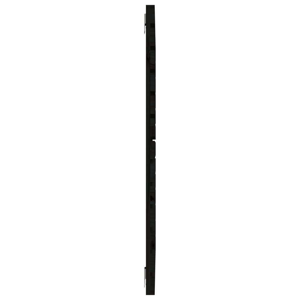 Wezgłowie łóżka, czarne, 81x3x91,5 cm, lite drewno sosnowe Lumarko!
