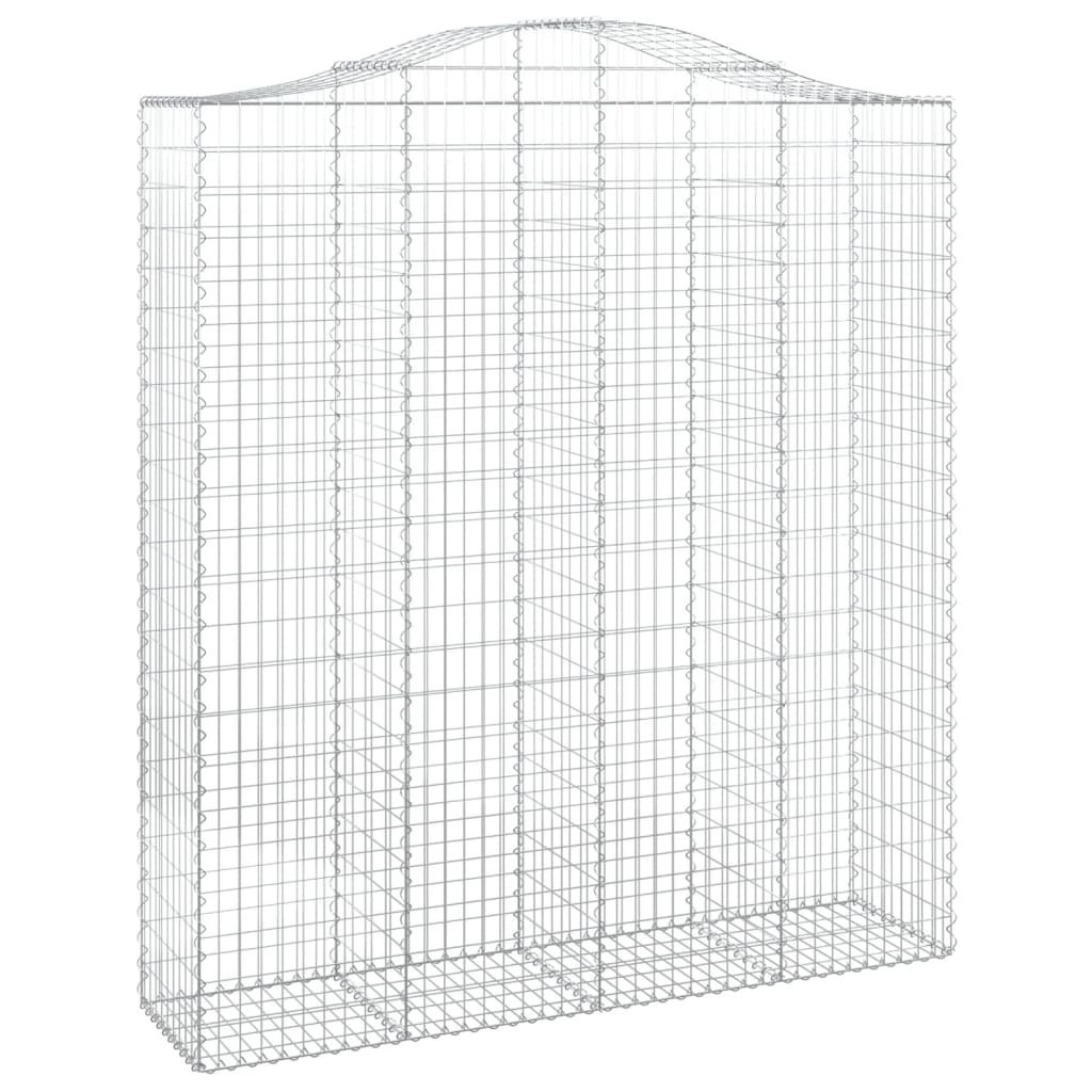Kosze gabionowe, 2 szt, 200x50x220/240 cm, galwanizowane żelazo Lumarko!