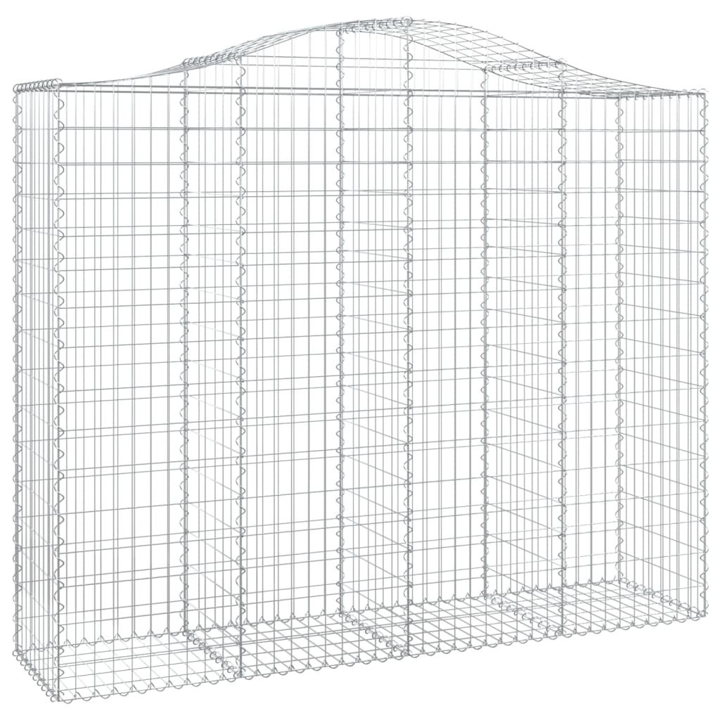 Kosze gabionowe, 8 szt, 200x50x160/180 cm, galwanizowane żelazo Lumarko!