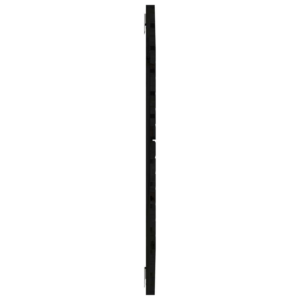 Wezgłowie łóżka, czarne, 96x3x91,5 cm, lite drewno sosnowe Lumarko!