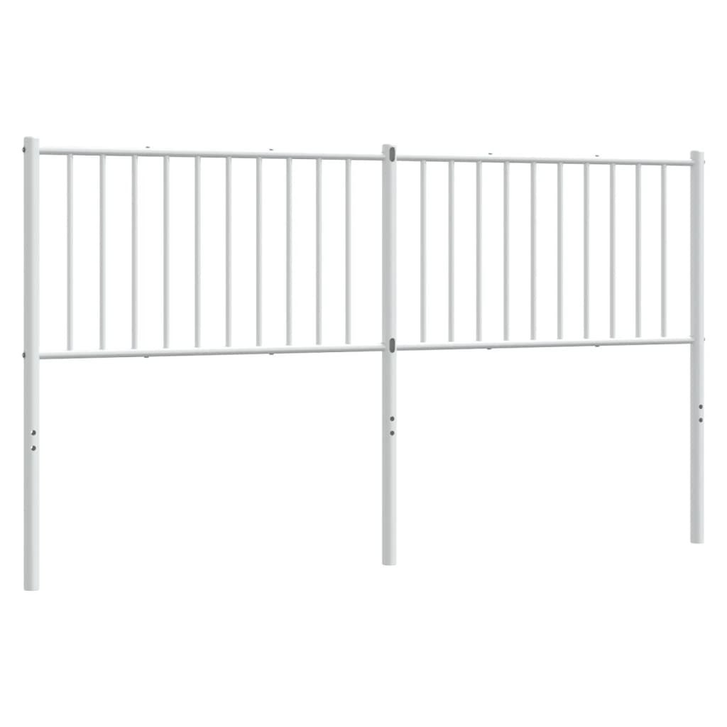 Metalowe wezgłowie, białe, 166x3x90 cm Lumarko!