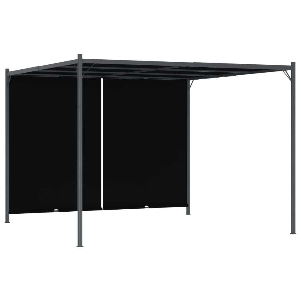 Pergola ogrodowa z chowanym dachem, 3x3 cm, antracytowa Lumarko
