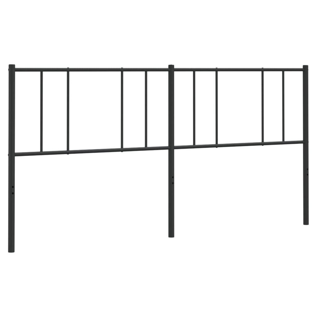 Metalowe wezgłowie, czarne, 200 cm Lumarko!