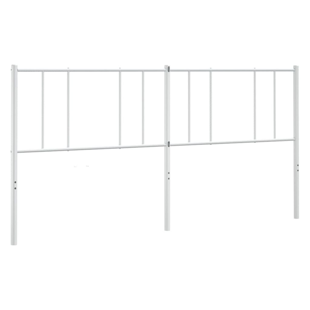 Metalowe wezgłowie, białe, 200 cm Lumarko!