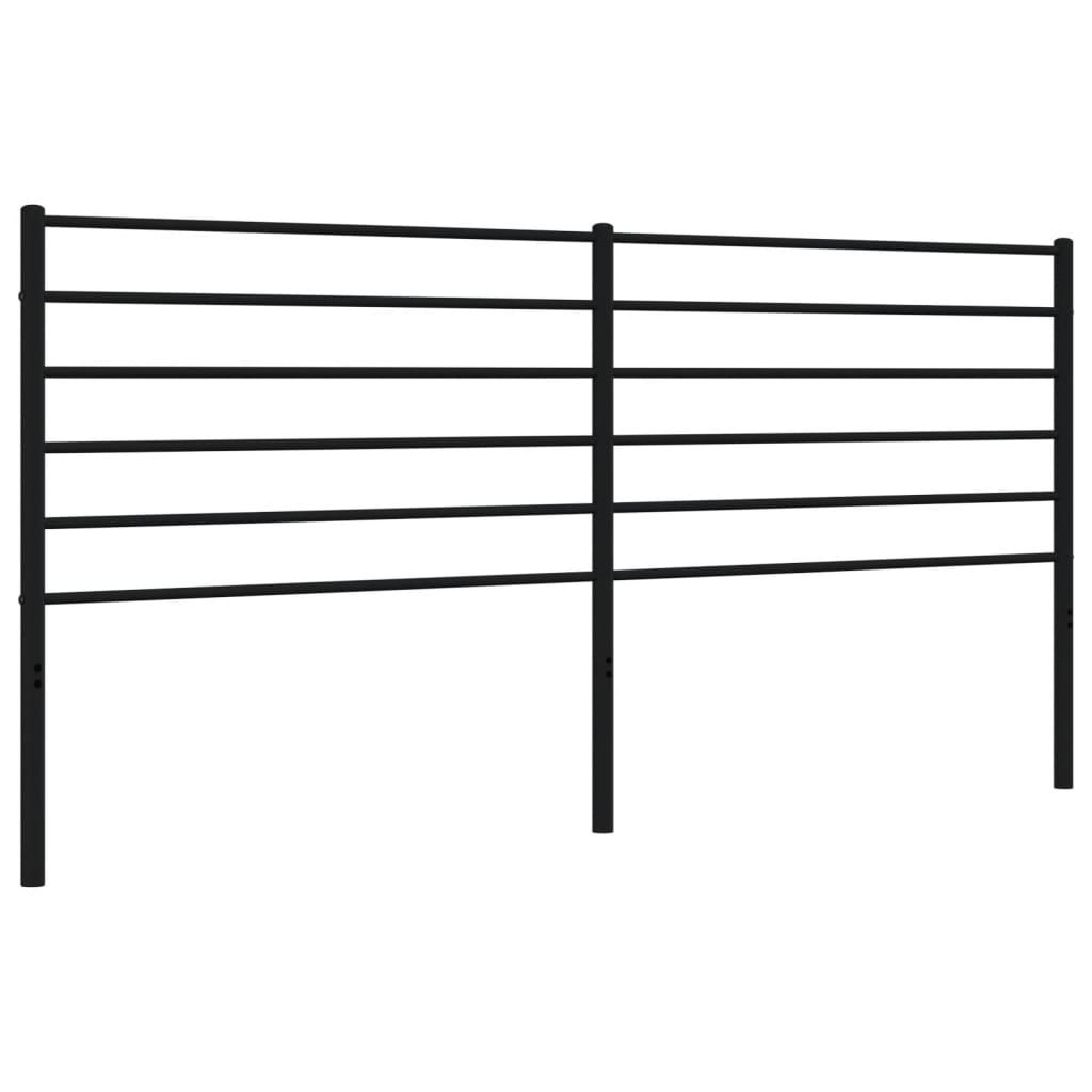 Metalowe wezgłowie, czarne, 200 cm Lumarko!