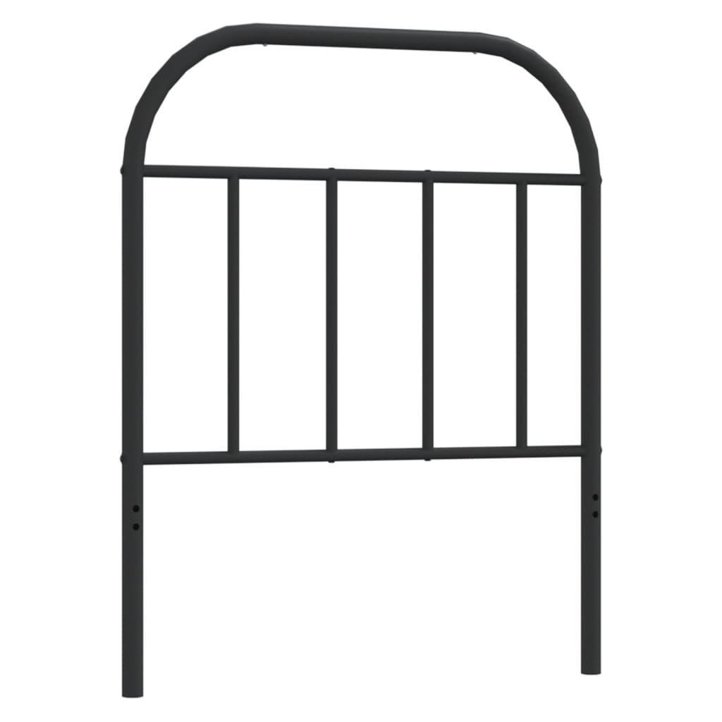 Metalowe wezgłowie, czarne, 75 cm Lumarko!