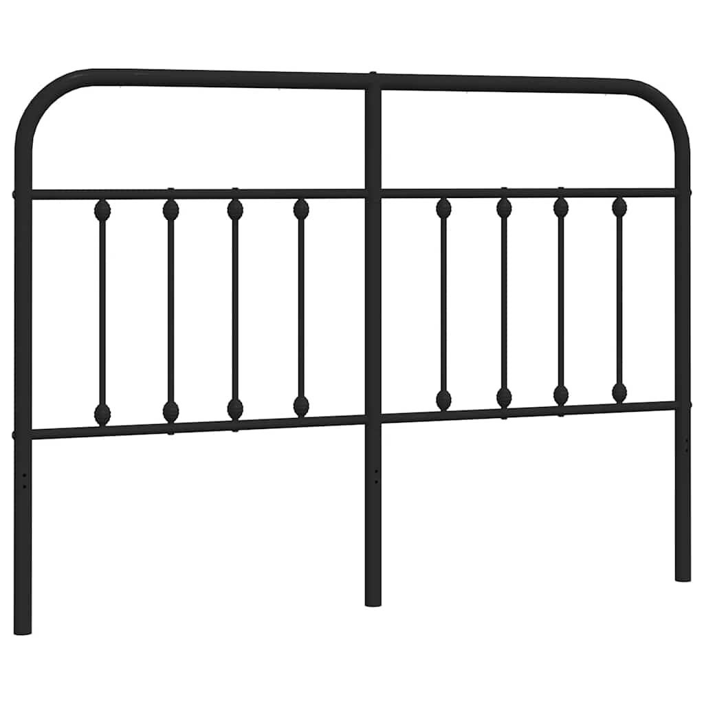 Metalowe wezgłowie, czarne, 150 cm Lumarko!