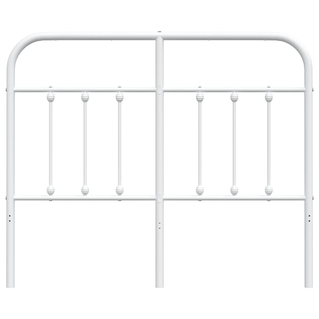 Metalowe wezgłowie, białe, 120 cm Lumarko!
