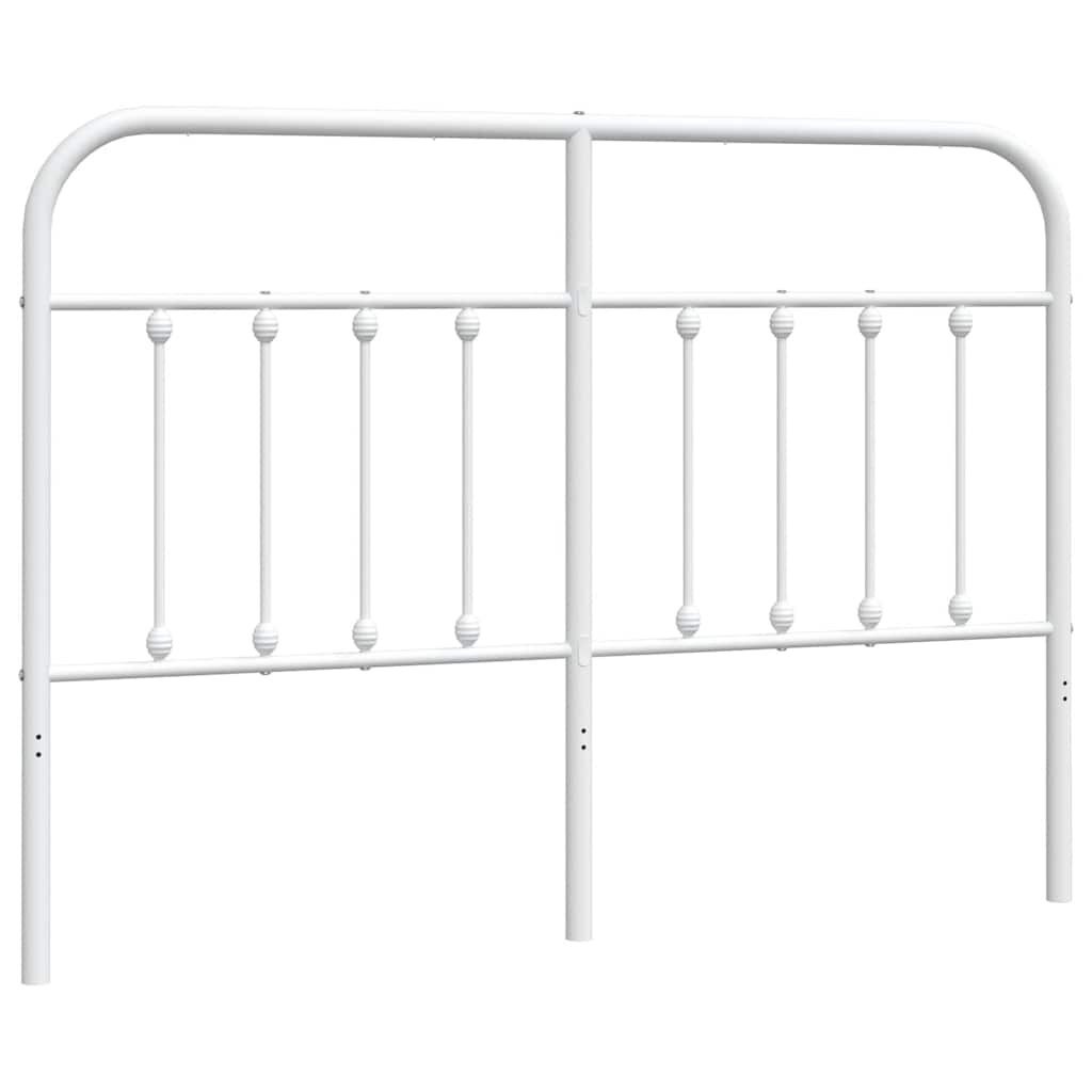 Metalowe wezgłowie, białe, 150 cm Lumarko!