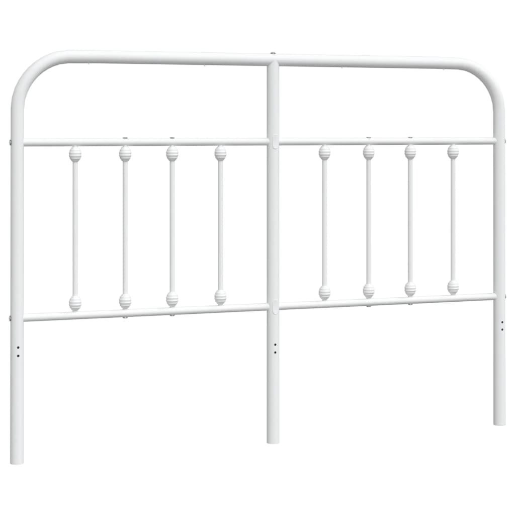 Metalowe wezgłowie, białe, 135 cm Lumarko!