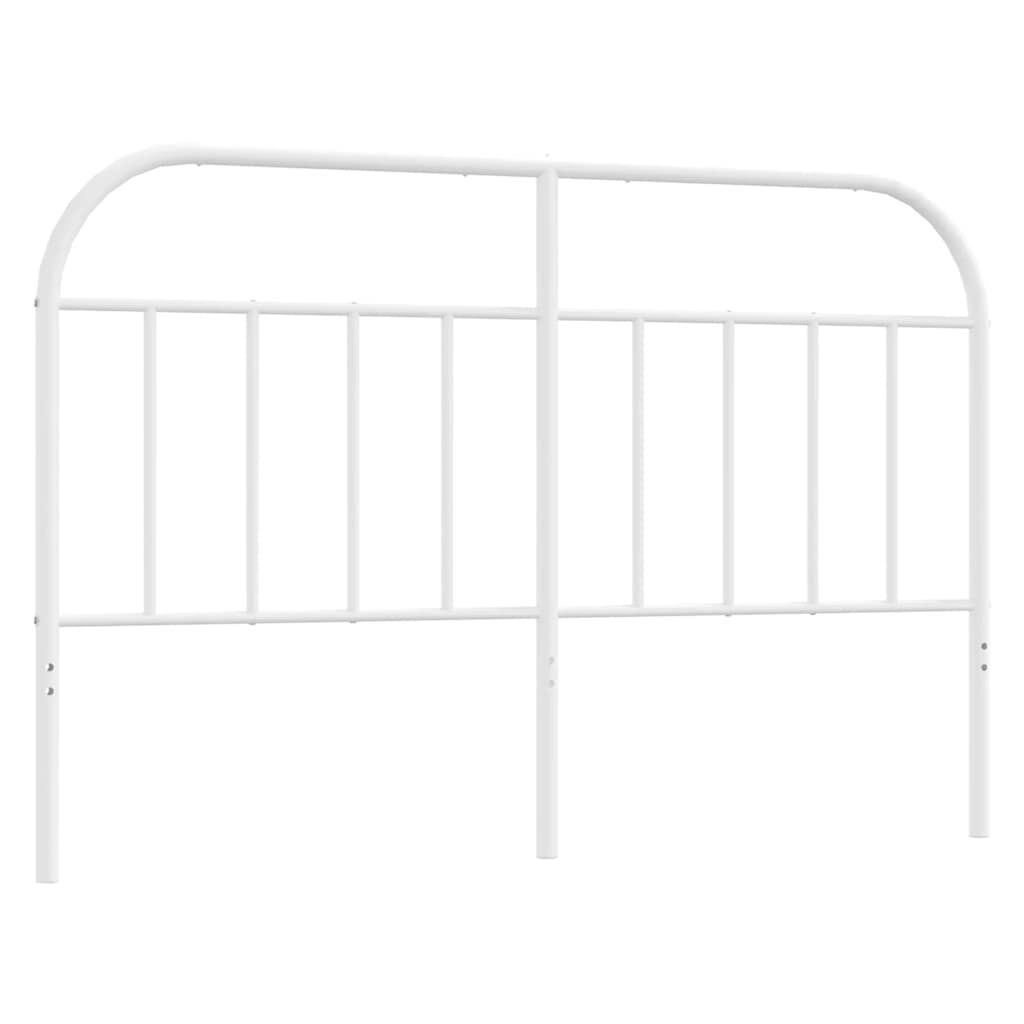 Metalowe wezgłowie, białe, 150 cm Lumarko!