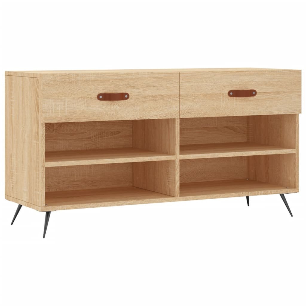 Ławka z miejscem na buty, dąb sonoma, 102x35x55 cm Lumarko!