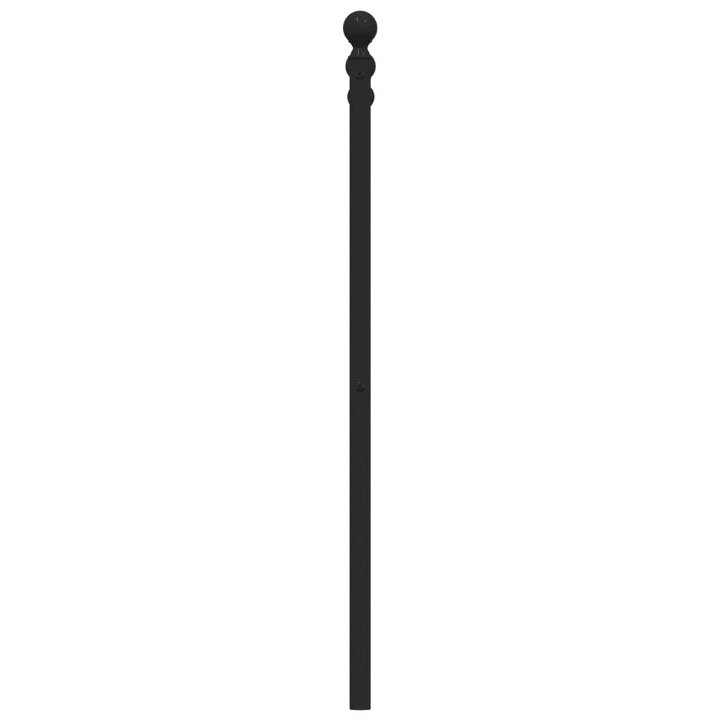 Metalowe wezgłowie, czarne, 90 cm Lumarko!