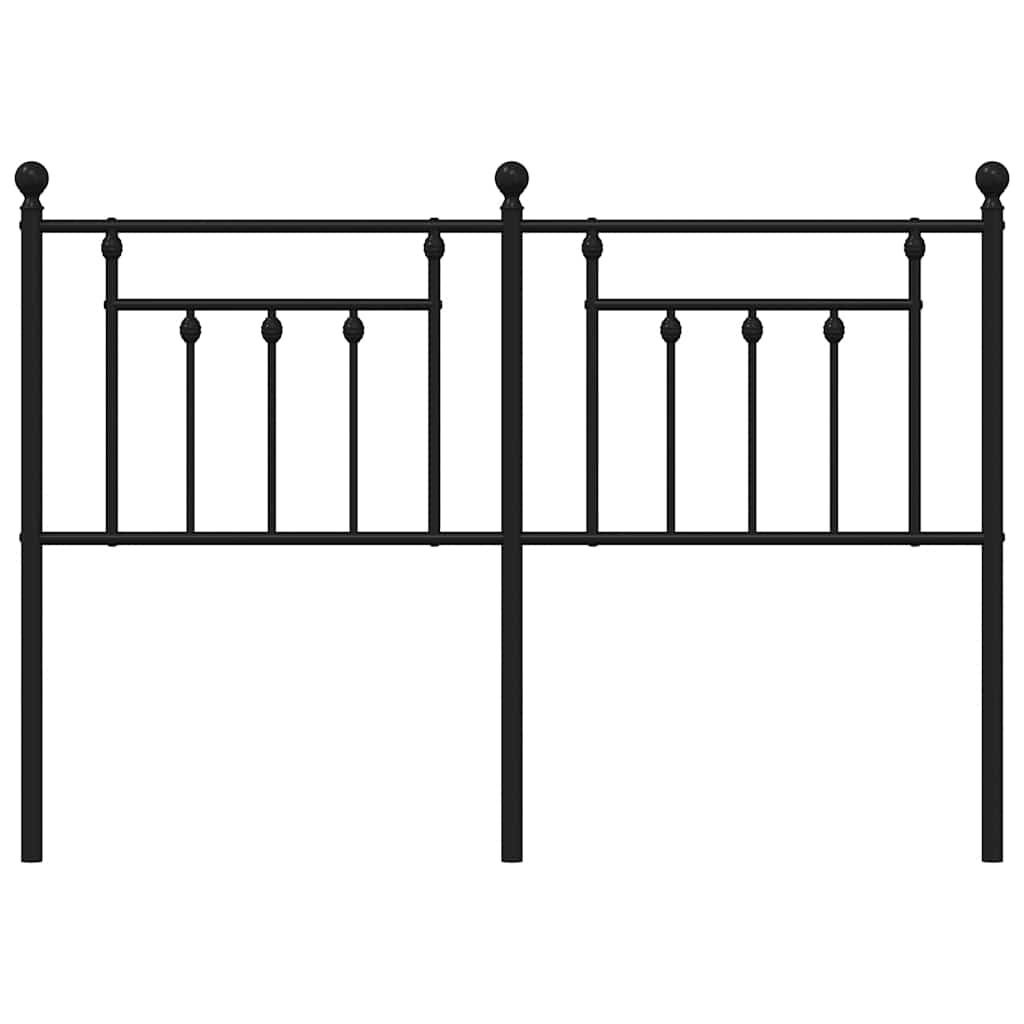 Metalowe wezgłowie, czarne, 150 cm Lumarko!