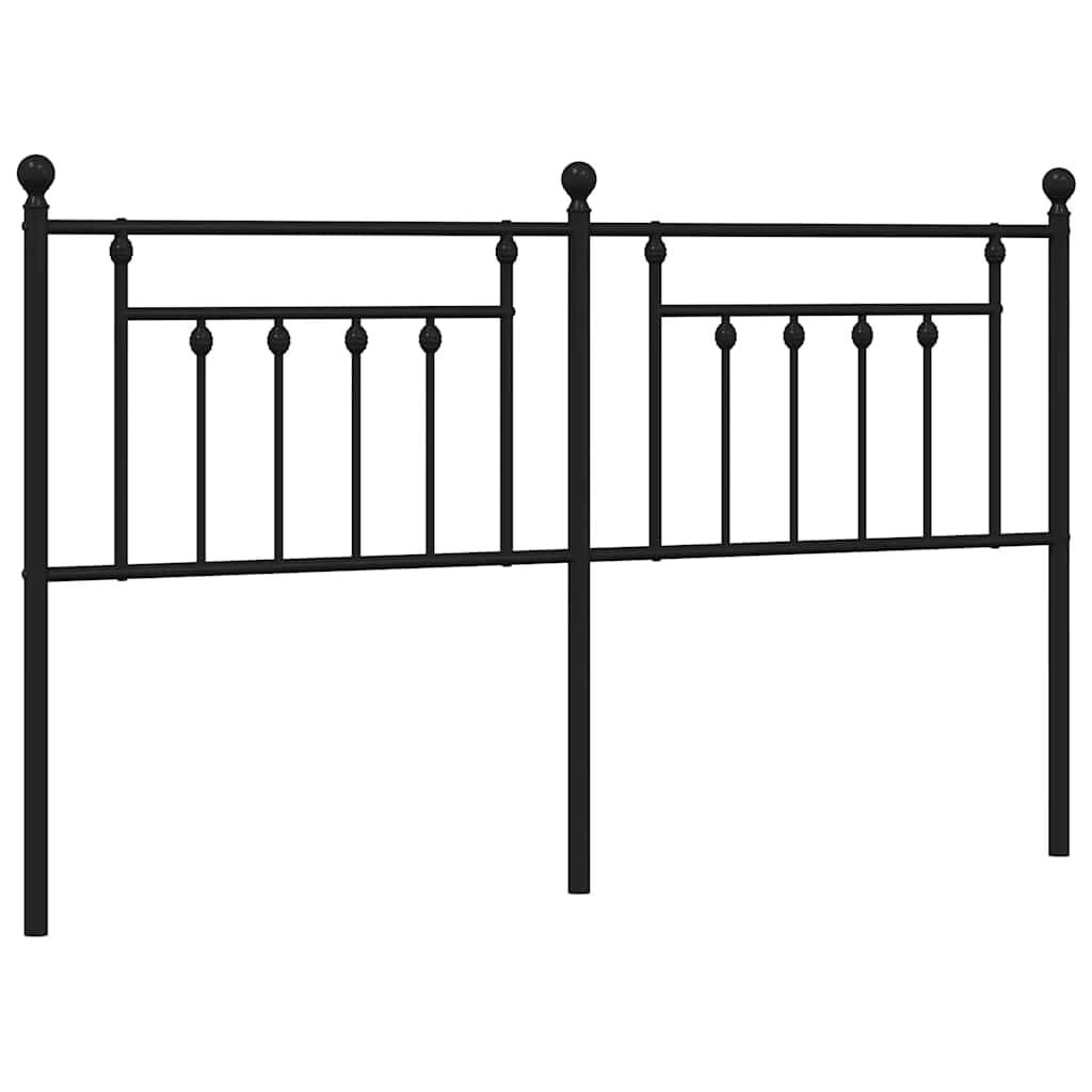 Metalowe wezgłowie, czarne, 180 cm Lumarko!
