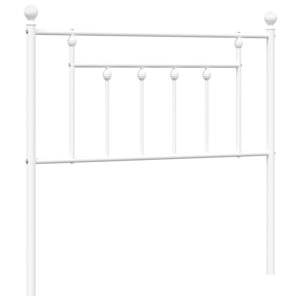 Metalowe wezgłowie, białe, 90 cm Lumarko!