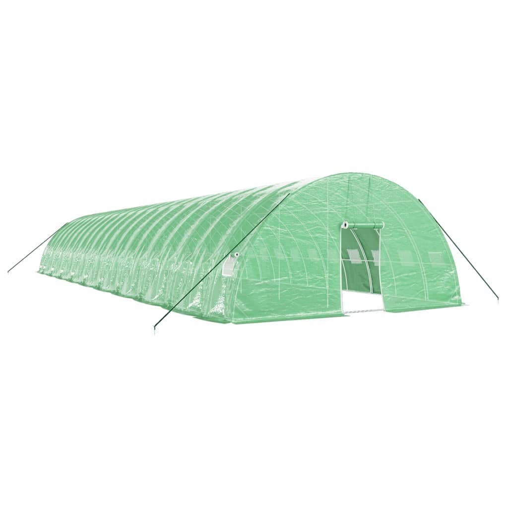 Szklarnia ze stalową ramą, zielona, 120 m², 20x6x2,85 m Lumarko!