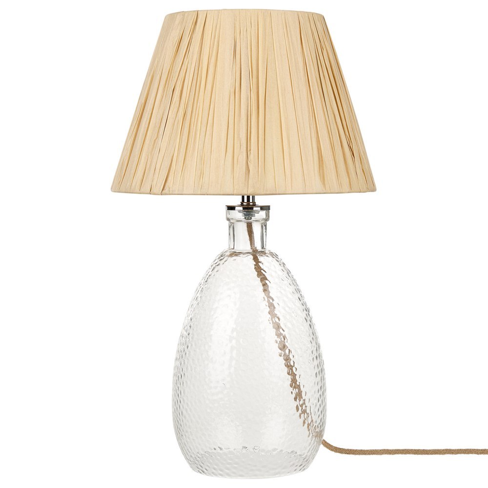 Lampa stołowa szklana transparentna BLANCO